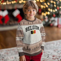 Vintage Belgium Ugly Christmas Sweater Lion Royal Flag Graphic Belgian Soccer Football Pride Gift for Fans