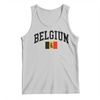 Vintage Belgium Tank Top Lion Royal Flag Graphic Belgian Soccer Football Pride Gift for Fans