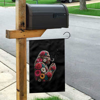 Floral Bigfoot Blowing Wishes Dandelion Garden Flag Vintage Sasquatch Art Botanical Wildlife Graphic