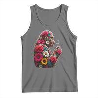 Floral Bigfoot Blowing Wishes Dandelion Tank Top Vintage Sasquatch Art Botanical Wildlife Graphic