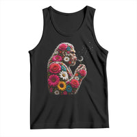 Floral Bigfoot Blowing Wishes Dandelion Tank Top Vintage Sasquatch Art Botanical Wildlife Graphic
