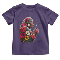Floral Bigfoot Blowing Wishes Dandelion Toddler T Shirt Vintage Sasquatch Art Botanical Wildlife Graphic
