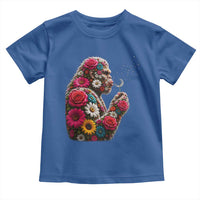 Floral Bigfoot Blowing Wishes Dandelion Toddler T Shirt Vintage Sasquatch Art Botanical Wildlife Graphic