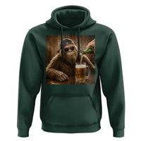 Funny Bigfoot Drinking Beer Hoodie Vintage Cool Sunglasses Sasquatch Pub Graphic