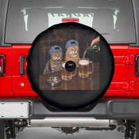 Funny Smoking Cats Drinking Beer at the Bar Spare Tire Cover Funny Bad Boys Cigarette Kitty Gen Z Meme