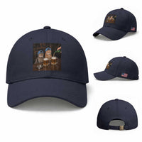 Funny Smoking Cats Drinking Beer at the Bar Baseball Cap Funny Bad Boys Cigarette Kitty Gen Z Meme