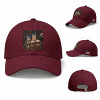 Funny Smoking Cats Drinking Beer at the Bar Baseball Cap Funny Bad Boys Cigarette Kitty Gen Z Meme