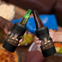 Funny Smoking Cats Drinking Beer at the Bar 4 in 1 Can Cooler Tumbler Funny Bad Boys Cigarette Kitty Gen Z Meme