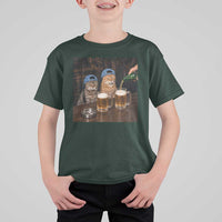 Funny Smoking Cats Drinking Beer at the Bar T Shirt For Kid Funny Bad Boys Cigarette Kitty Gen Z Meme