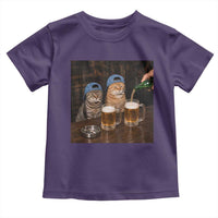 Funny Smoking Cats Drinking Beer at the Bar Toddler T Shirt Funny Bad Boys Cigarette Kitty Gen Z Meme