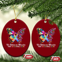Fight Cancer In All Colors Ceramic Ornament We Believe In Miracles Cancer Awareness