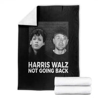 Harris Walz Throw Blanket Vintage We Are Not Going Back