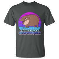 Funny Moo Deng T Shirt Baby Hippo Become Ungovernable - Wonder Print Shop