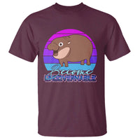 Funny Moo Deng T Shirt Baby Hippo Become Ungovernable - Wonder Print Shop