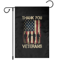Thank You Veterans Garden Flag Veterans Day Patriotic American Flag - Wonder Print Shop