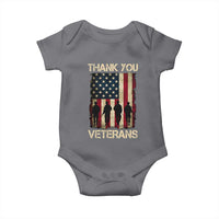 Thank You Veterans Baby Onesie Veterans Day Patriotic American Flag - Wonder Print Shop