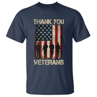 Thank You Veterans T Shirt Veterans Day Patriotic American Flag - Wonder Print Shop