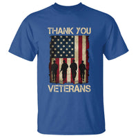 Thank You Veterans T Shirt Veterans Day Patriotic American Flag - Wonder Print Shop