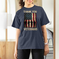 Thank You Veterans T Shirt For Women Veterans Day Patriotic American Flag - Wonder Print Shop