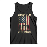 Thank You Veterans Tank Top Veterans Day Patriotic American Flag - Wonder Print Shop