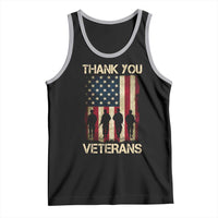 Thank You Veterans Tank Top Veterans Day Patriotic American Flag - Wonder Print Shop