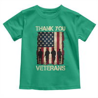 Thank You Veterans Toddler T Shirt Veterans Day Patriotic American Flag - Wonder Print Shop