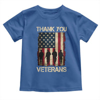 Thank You Veterans Toddler T Shirt Veterans Day Patriotic American Flag - Wonder Print Shop