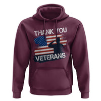 Thank You Veterans Hoodie Never Forget Veterans Military Appreciation US Flag - Wonder Print Shop