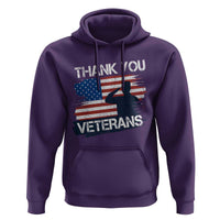 Thank You Veterans Hoodie Never Forget Veterans Military Appreciation US Flag - Wonder Print Shop