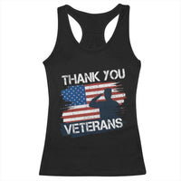 Thank You Veterans Racerback Tank Top Never Forget Veterans Military Appreciation US Flag - Wonder Print Shop