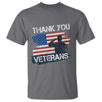 Thank You Veterans T Shirt Never Forget Veterans Military Appreciation US Flag - Wonder Print Shop