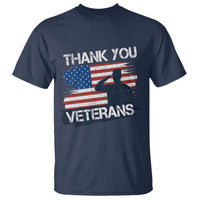 Thank You Veterans T Shirt Never Forget Veterans Military Appreciation US Flag - Wonder Print Shop