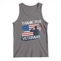 Thank You Veterans Tank Top Never Forget Veterans Military Appreciation US Flag - Wonder Print Shop
