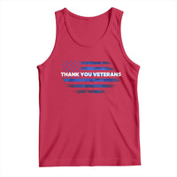 Thank You Veterans Tank Top Never Forget Veterans Day Grunge American Flag - Wonder Print Shop