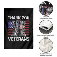 Thank You Veterans Garden Flag American Flag Military Supportive Veterans Day - Wonder Print Shop