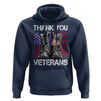 Thank You Veterans Hoodie American Flag Military Supportive Veterans Day - Wonder Print Shop