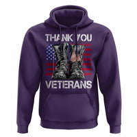 Thank You Veterans Hoodie American Flag Military Supportive Veterans Day - Wonder Print Shop