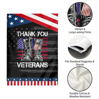Thank You Veterans Garden Flag American Flag Military Supportive Veterans Day