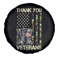 Thank You Veterans Spare Tire Cover Camo American Flag Military Supportive Veterans Day - Wonder Print Shop