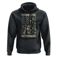 Thank You Veterans Hoodie Camo American Flag Military Supportive Veterans Day - Wonder Print Shop