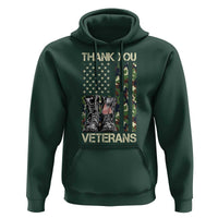 Thank You Veterans Hoodie Camo American Flag Military Supportive Veterans Day - Wonder Print Shop