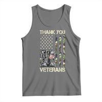 Thank You Veterans Tank Top Camo American Flag Military Supportive Veterans Day - Wonder Print Shop