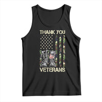 Thank You Veterans Tank Top Camo American Flag Military Supportive Veterans Day - Wonder Print Shop