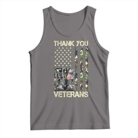 Thank You Veterans Tank Top Camo American Flag Military Supportive Veterans Day - Wonder Print Shop