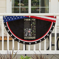 Thank You Veterans Patriotic Fan Flag Camo American Flag Military Supportive Veterans Day