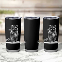 Raccoon Meme Tumbler Cup Middle Finger Trash Panda Sarcastic Humor