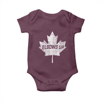 Elbows Up Canada Baby Onesie True North Strong and Free Maple Leaf Proud Canadian