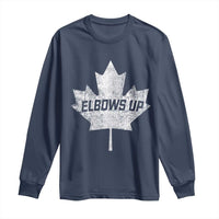Elbows Up Canada Long Sleeve Shirt True North Strong and Free Maple Leaf Proud Canadian