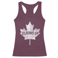 Elbows Up Canada Racerback Tank Top True North Strong and Free Maple Leaf Proud Canadian