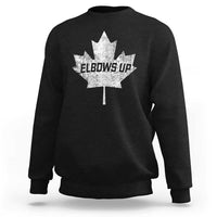 Elbows Up Canada Sweatshirt True North Strong and Free Maple Leaf Proud Canadian